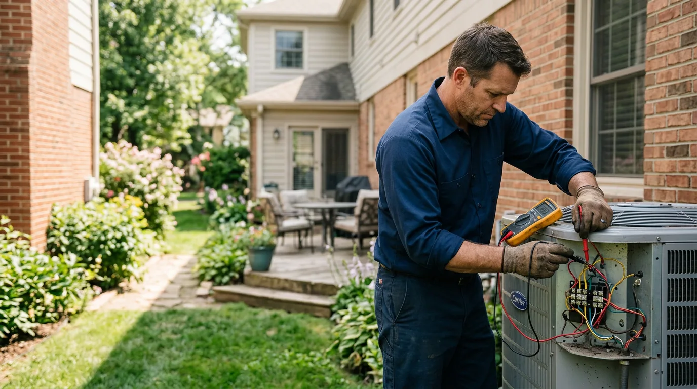 HVAC technician working near Charlotte, VT